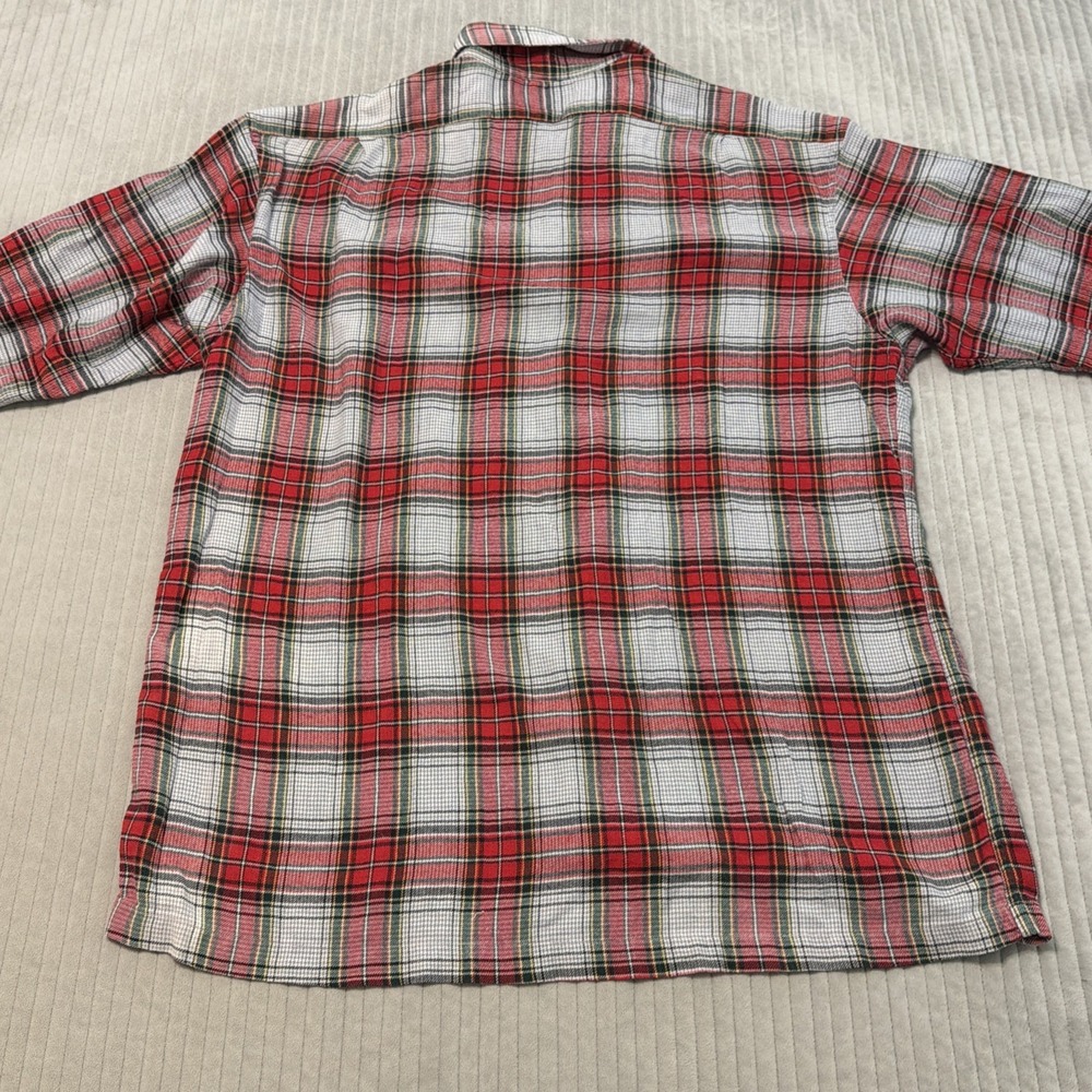 RRL RALPH LAUREN MENS RED Green FANNEL BUTTON DOWN SHIRT XLARGE - Picture 8 of 8